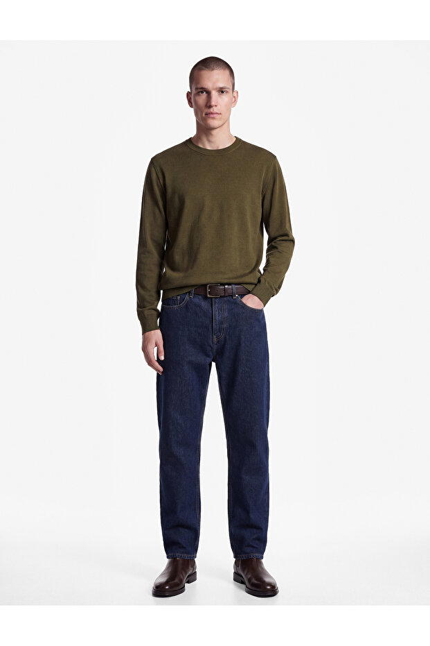 Long Sleeve Crew Neck Basic Knitwear Sweater