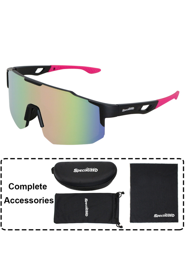 Pink New Sunglasses Outdoor Sports Bike Cycling Glasses UV400 Man MTB Hiking Glasses Women Driving B