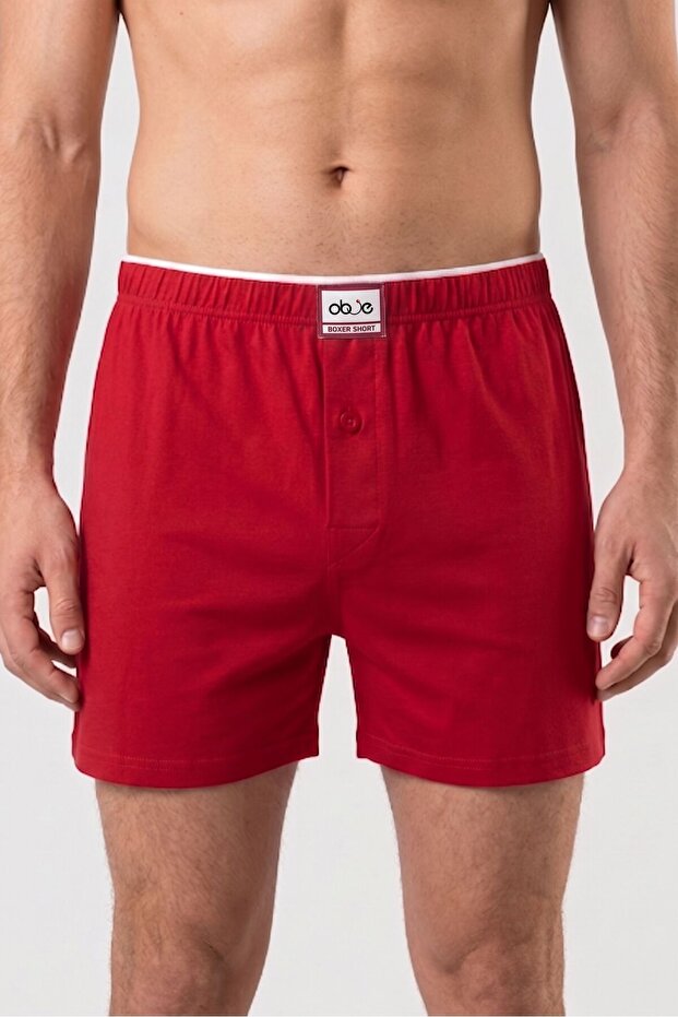 Men's Red Towel Waist Boxer