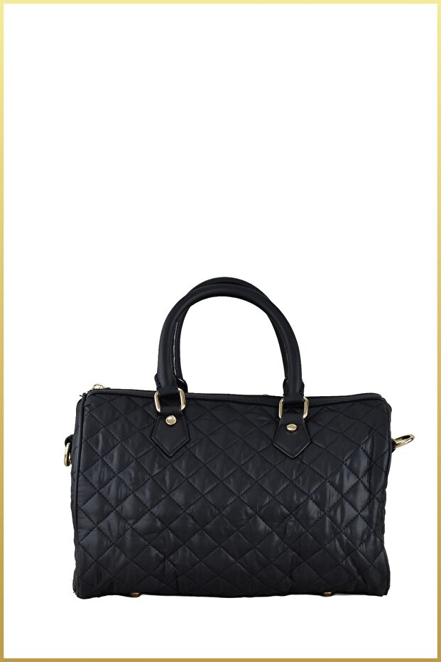 Sterm Women's Quilted Patterned Travel Bag - Black