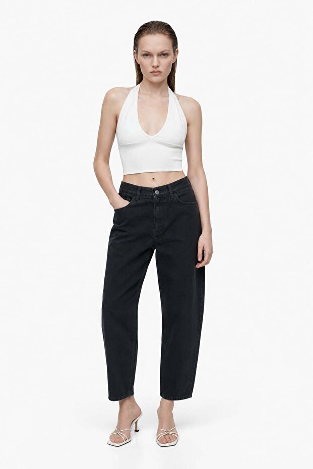 Boyfriend Straight Mom Jean Pants