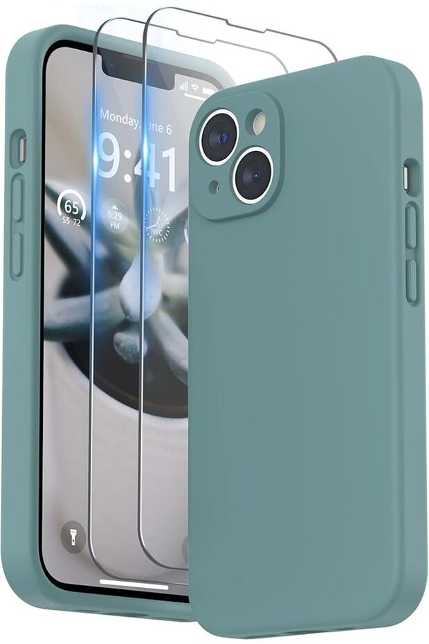 Surfee Liquid Silicone Case Compatible with iPhone 14 with Screen Protector