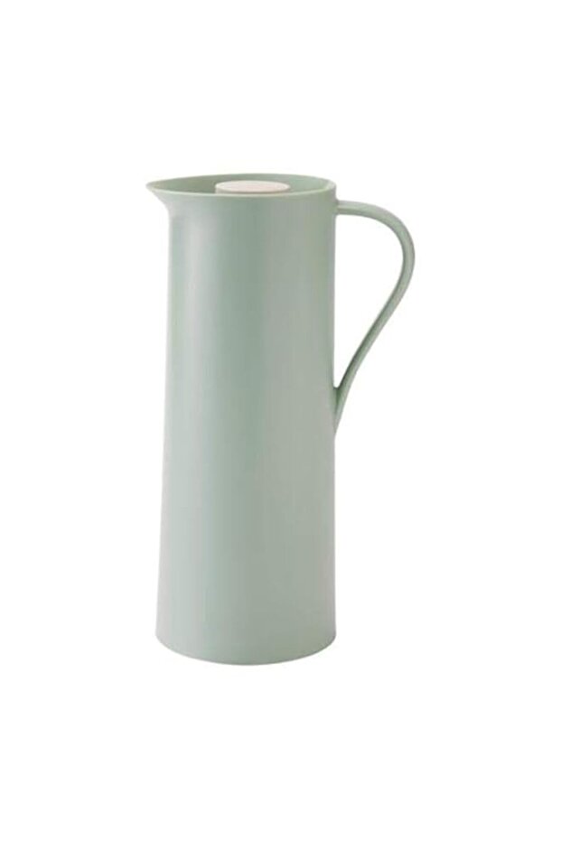 BEHOVD Vacuum flask, light green, beige