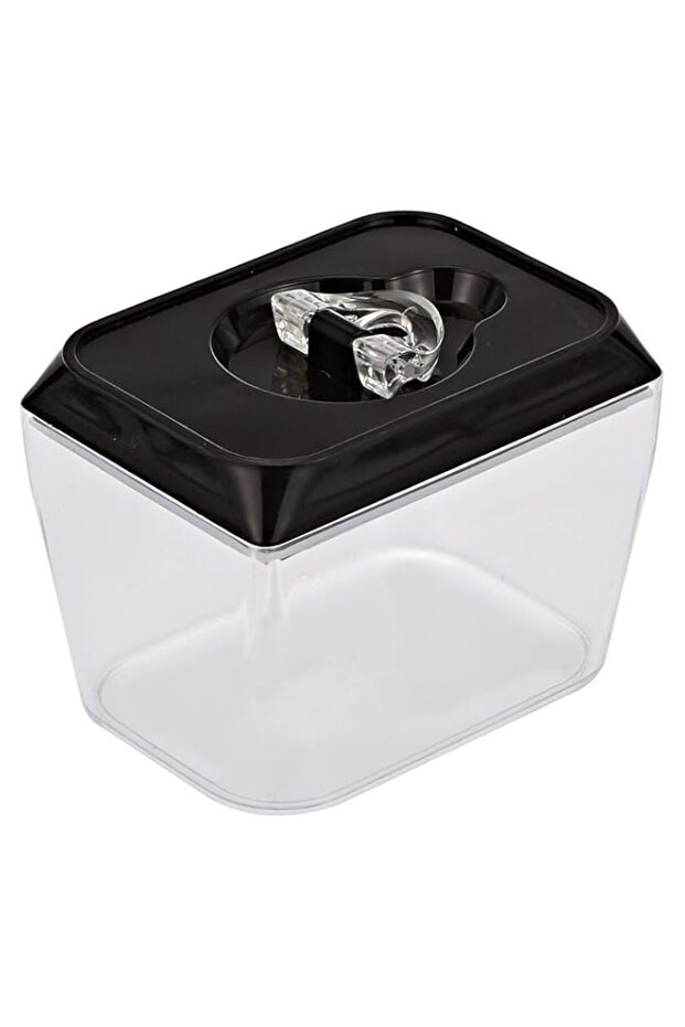 Harmony Plastic 0.75L Air Tight Box, Black and White