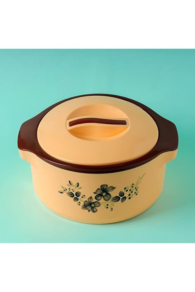 Delcasa DC2164 Floral Delight Insulated Casserole, 1900 ml Capacity, Blue