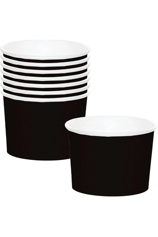 Black Treat Cups, 8 ct