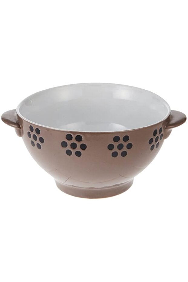 Shallow Ceramic Soup Bowl- 14.8cm-Brown (BD-SOUP-B14)