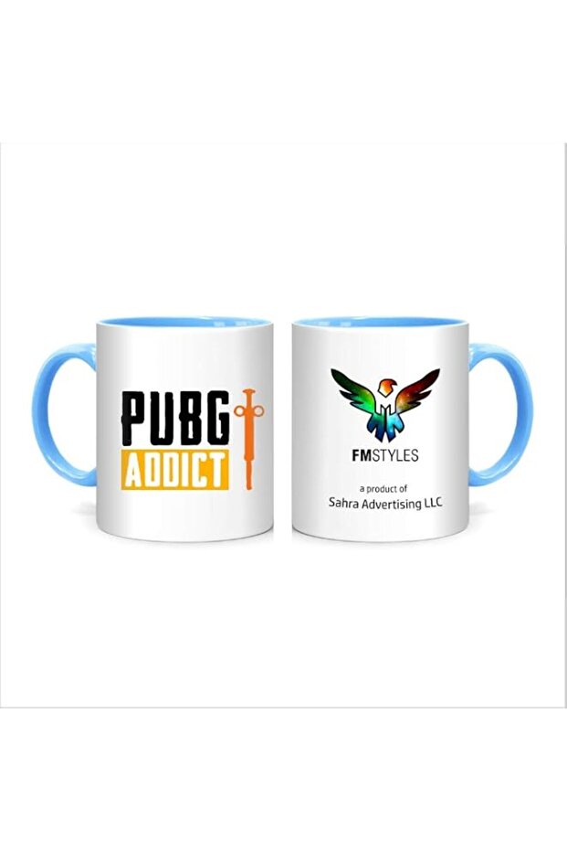 FMstyles PUBG Addict Mug, Blue, FMS437