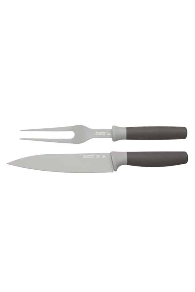 Berghoff - 2-pc carving set grey 12.5x2.9x39.1