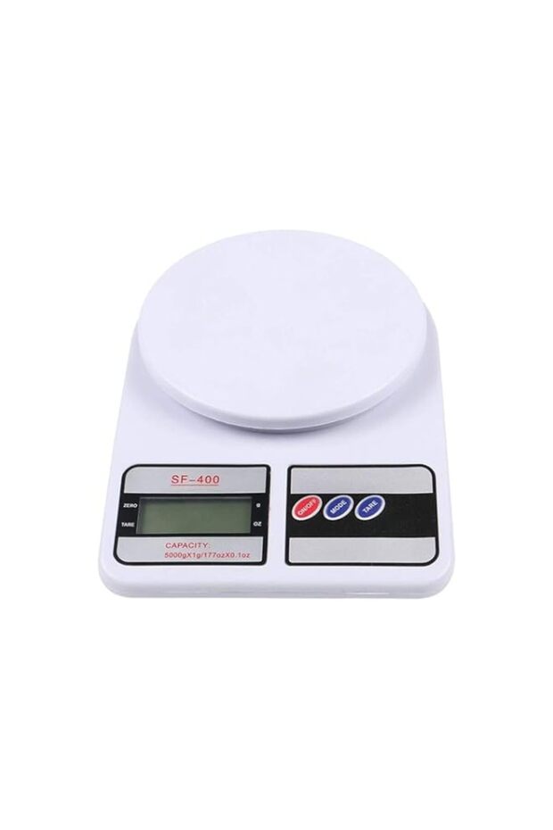 Digital Kitchen Scale With Light White