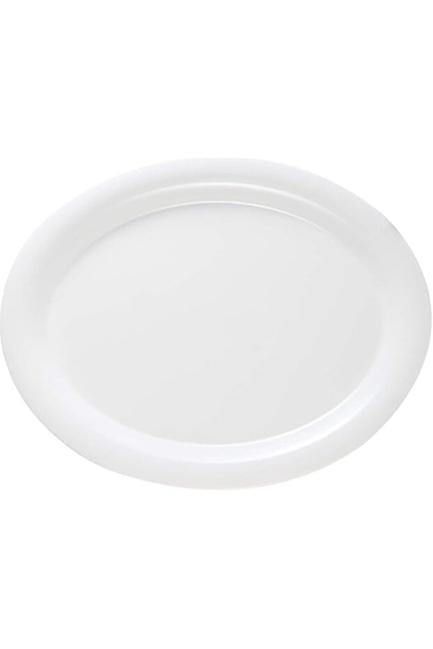 Servewell Melamine White Oval Serving Platter 31x25cm