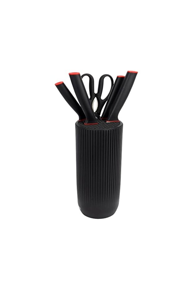Delcasa 5Pc Knife Set Knife+ Scisors Holder