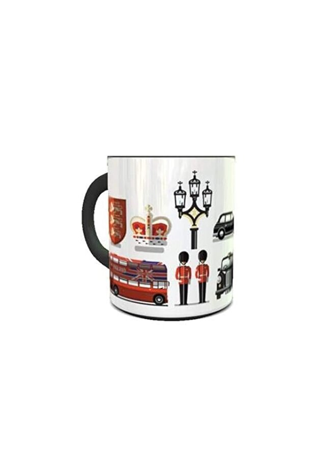 imPRESS Color Changing Heat Sensitive Coffee Mug with London Icons Design