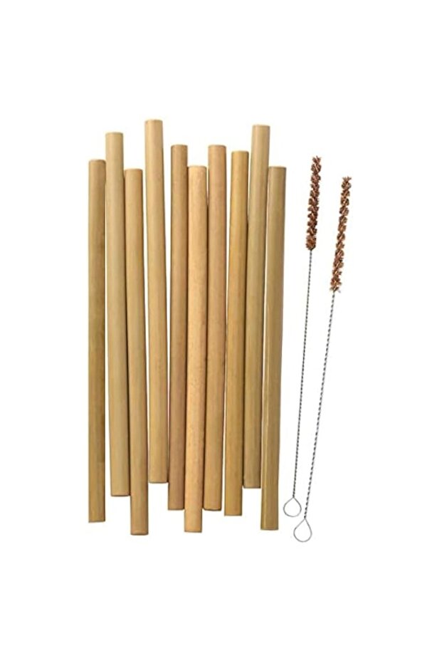 TML Okuvlig Kitchen Ware Accessory Drinking Straws/Cleaning Brushes, Bamboo, Palm