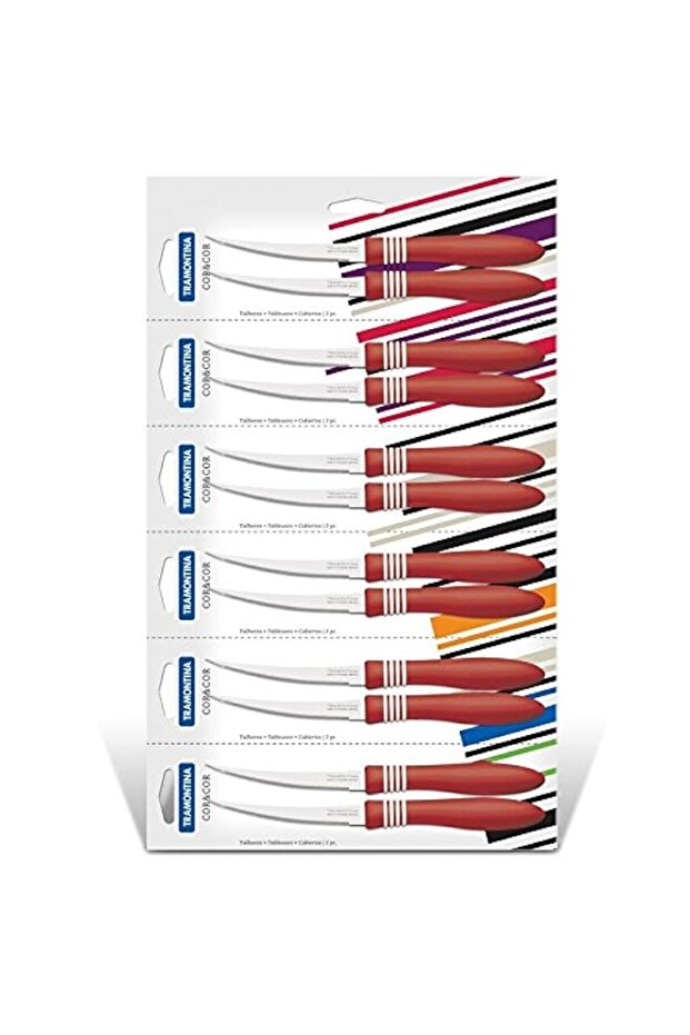 2 PC. TOMATO KNIVES SET COR &