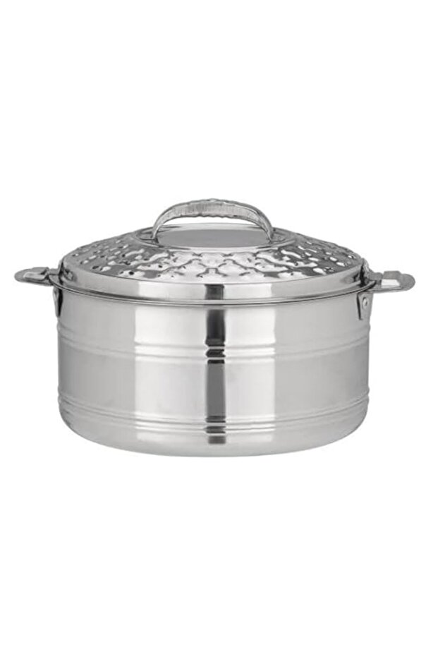 Delcasa DC2175 Double Wall Stainless Steel Hot Pot, 2000 ml Capacity, Silver