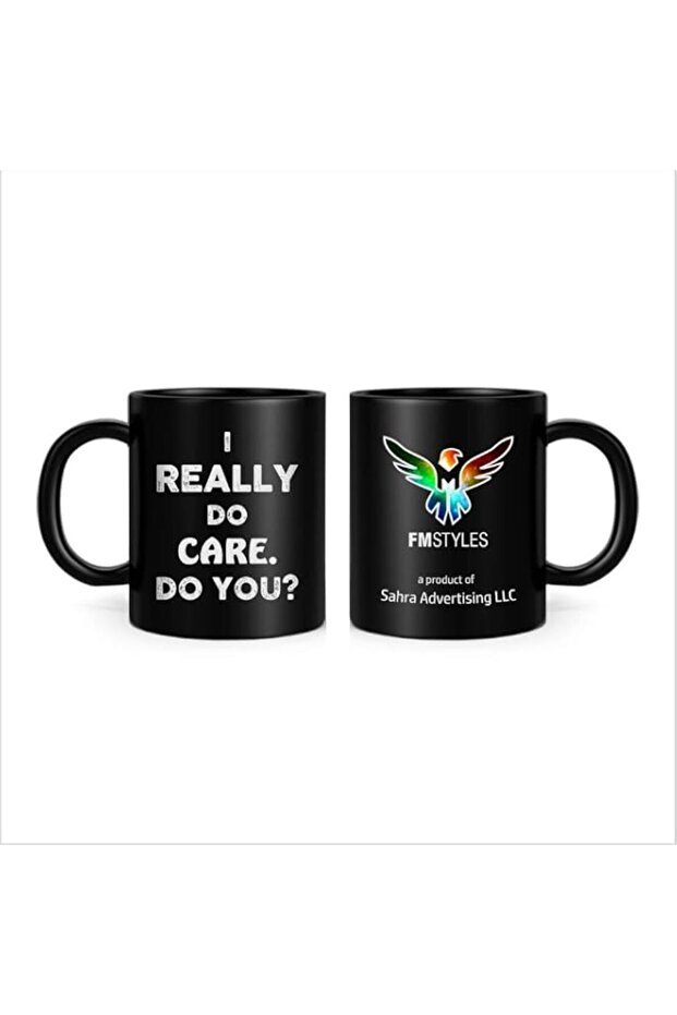 FMstyles I Really Do Care Mug, Black (FMS574)