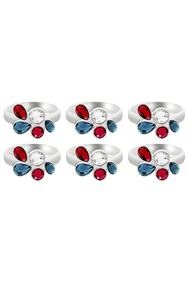 Linkage Linkage Napkin Ring - Set Of 6 - Silver