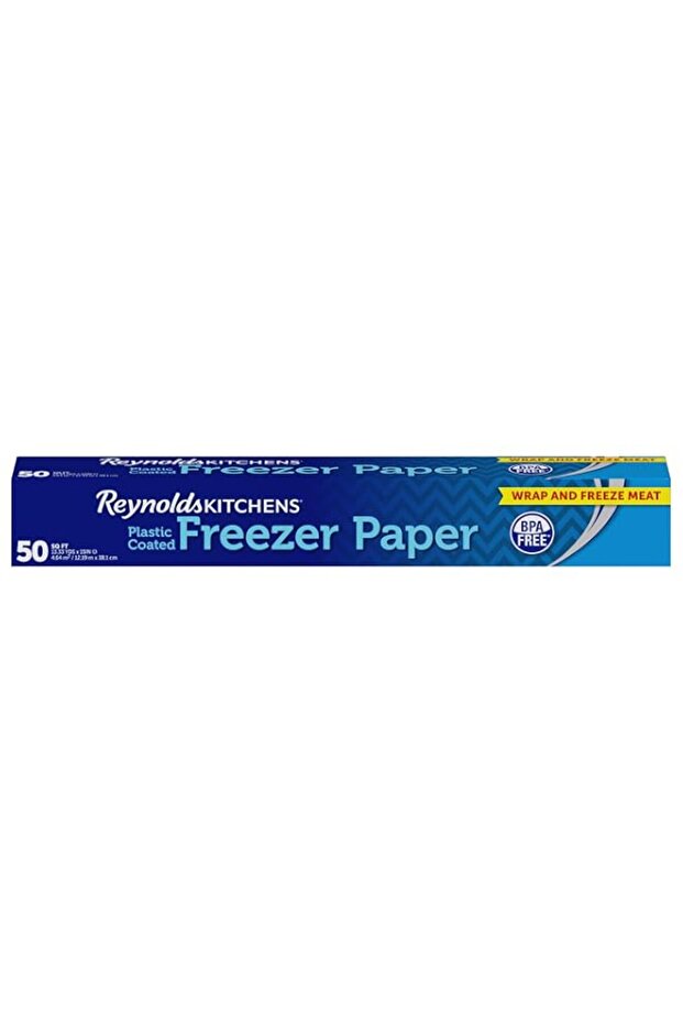 Reynolds Freezer Paper, Plastic Coated, 50 Sq Ft - White