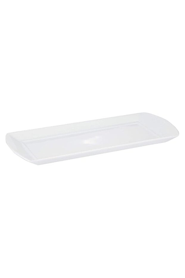 Verona Rimmed Rectangular Platter - 40 Cm - White