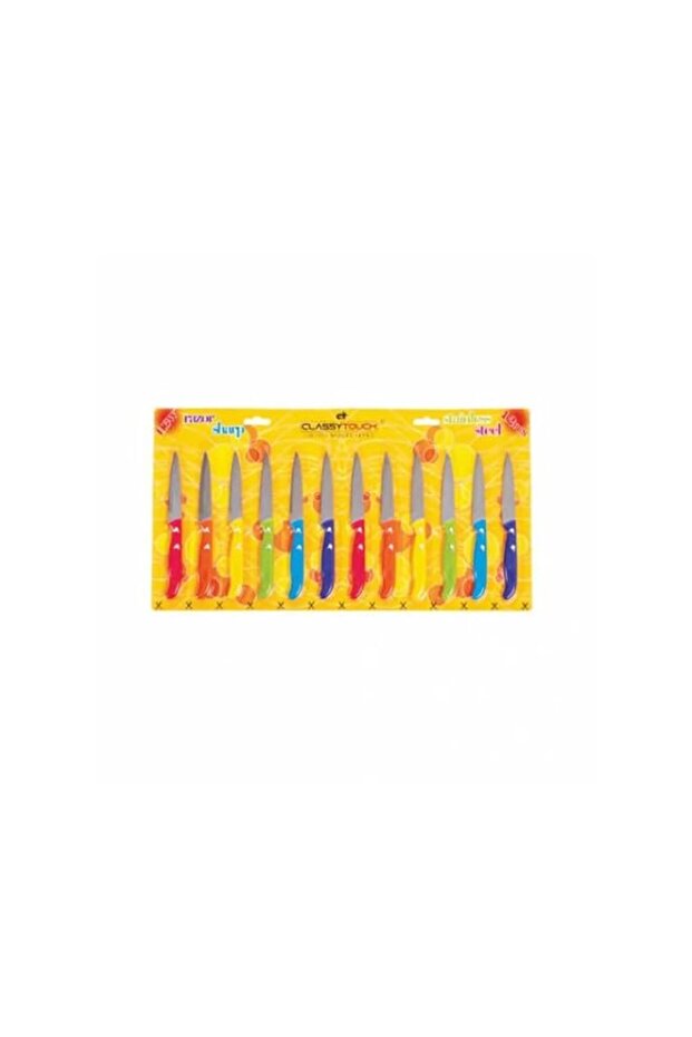 CLASSYTOUCH Stainless Steel 12 Pc Knife Set