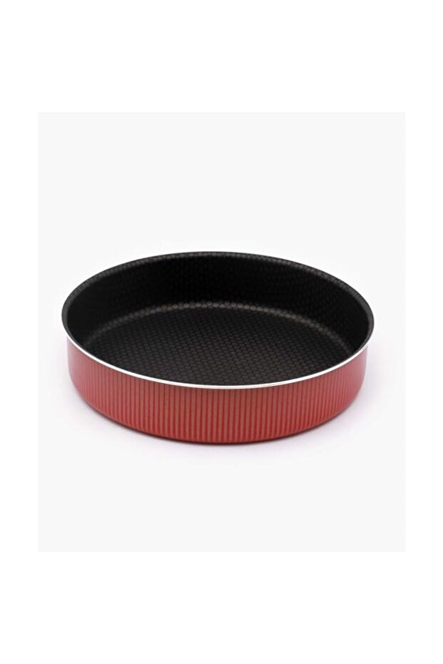 Royalford Teflon Plus Baking Tray , Aluminum, 28 CM, Red, RF-6633