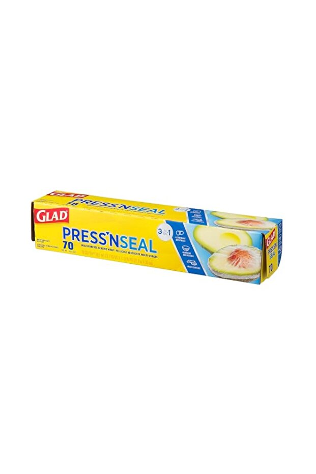 Glad Press'N Seal Plastic Food Wrap, 70 Square Foot Roll (Package May Vary)