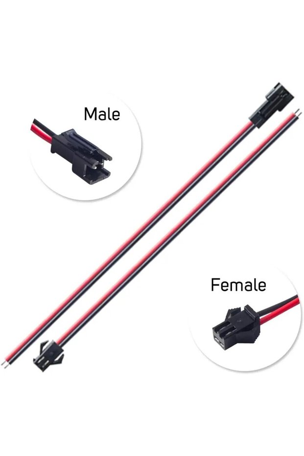 10pair 20pcs 2pin 10 Pairs 2/3/4/5pin SM JST 15cm Cable Female/Male Connectors for Led Strip RGB 505