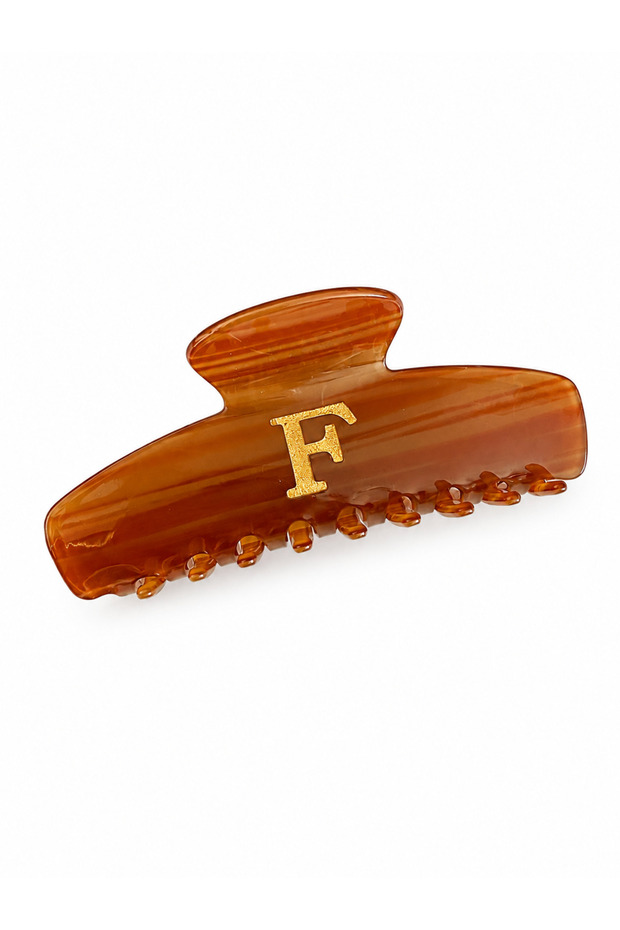 Large Size Latch Buckle with Bone Letter