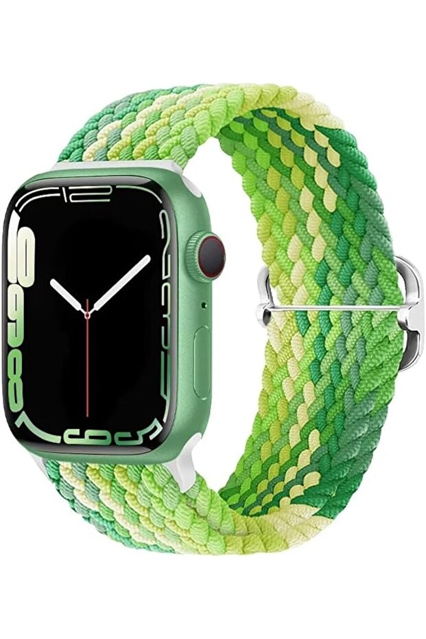 سوار مضفر من النايلون بمقاس قابل للتعديل من جي اكس جيه زد زد، لساعة ابل سلسلة 10/9/8/7/6/5/4/3/2/1/S