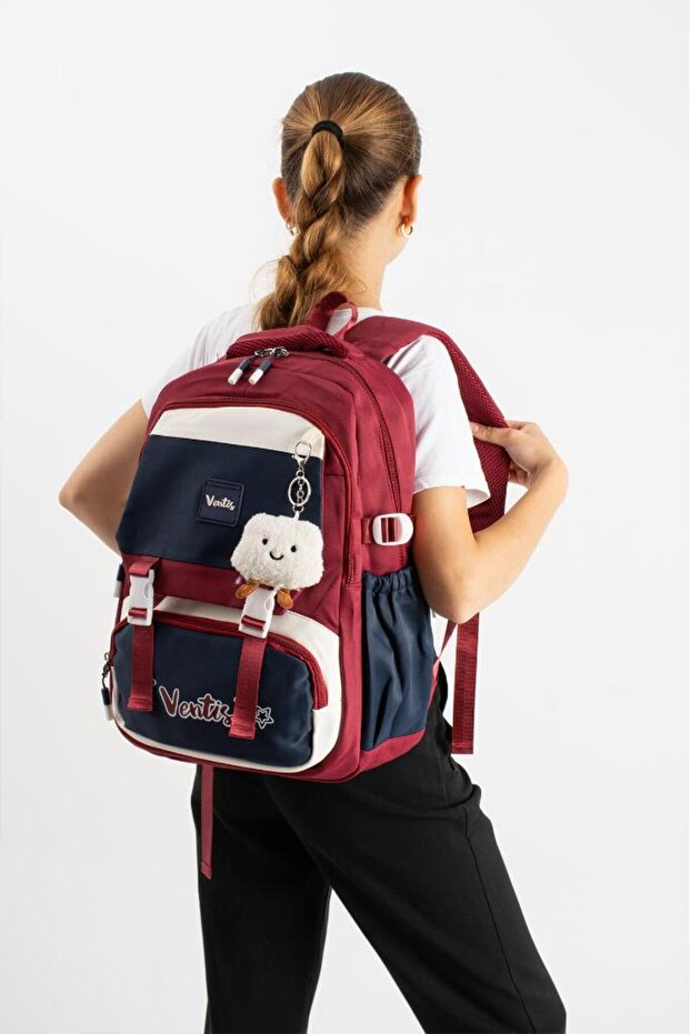 Ventis Unisex School Bag Middle School High School Mascot Backpack 43*30 cm Waterproof Fabric Vnt4-G