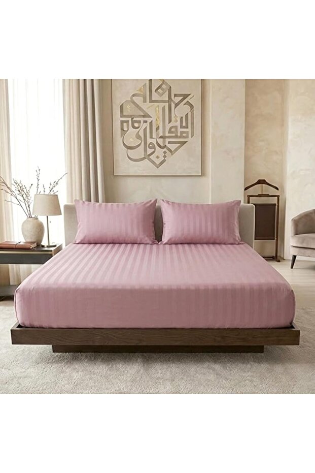 طقم ملاءات سرير بحواف مطاطية من ماستر، تناسب السرير 1.20 × 2.00 سم، لسرير بحجم مفرد، قطعتان مقاس مفر