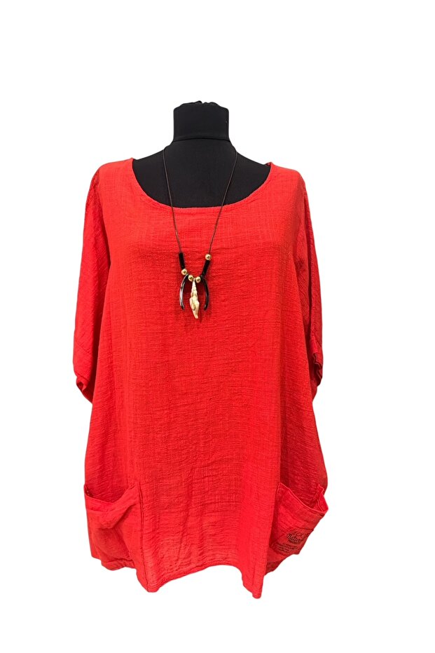 Italian Cotton Blouse with Collar