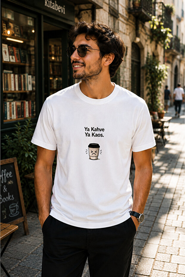 Coffee Themed Regular T-Shirt
