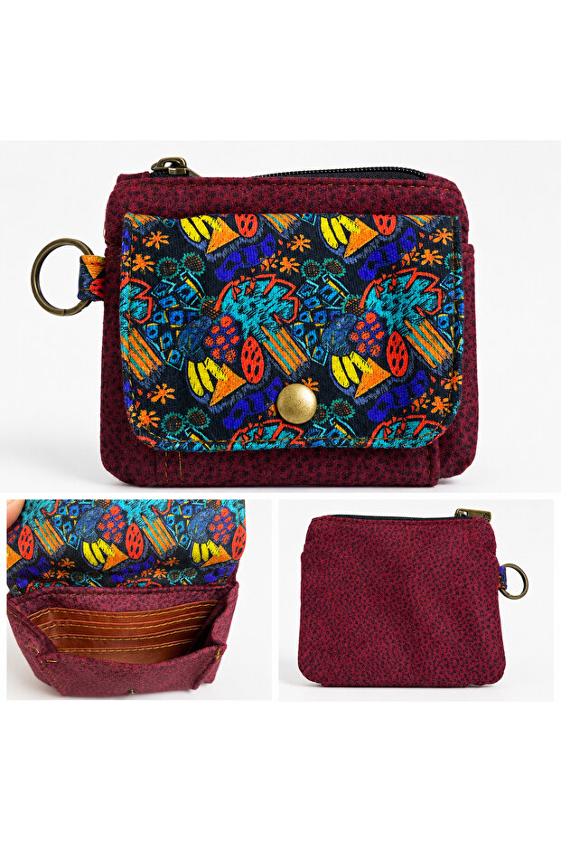 Ethnic Authentic Bohemian Multi Pocket Wallet Daily Travel Use Easy Portable Waterproof