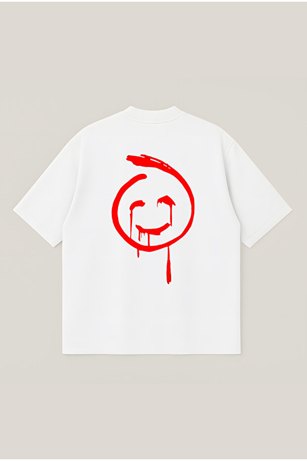 Mentalist Printed Oversize Boxy Cut Unisex 100% Cotton Tshirt | Streetwear