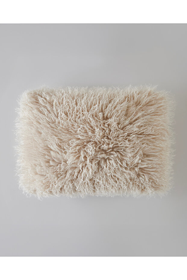 Fluffy Cushion Cover 35X50 cm Beige