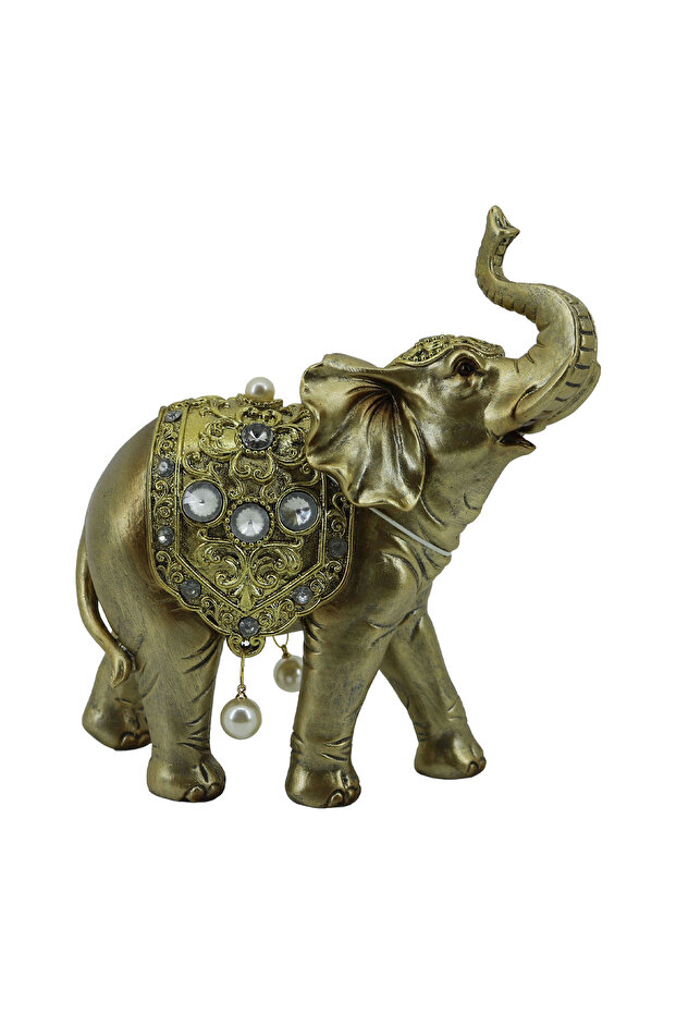 Tori Elephant Decorative Figurine, Gold