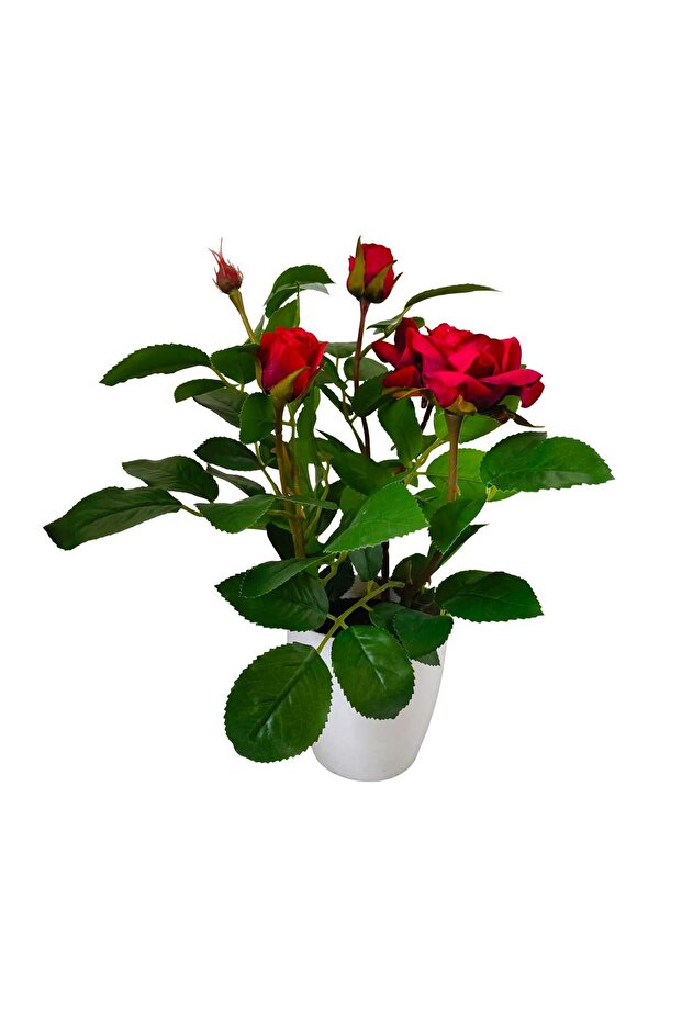 Tori Artificial Rose Tree with Pot, 35 cm, Assorted