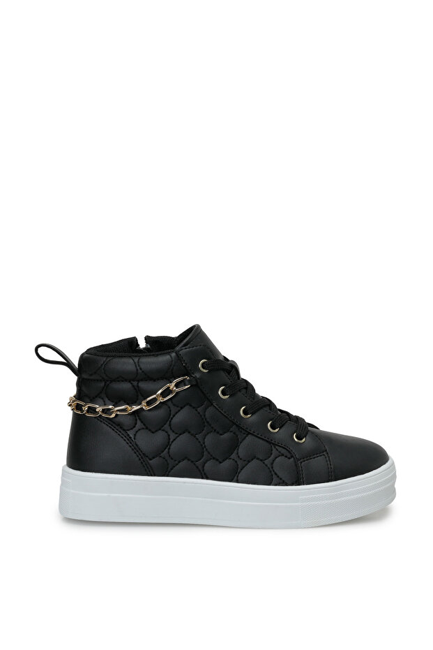 Corve F Black Girls' High Sneaker