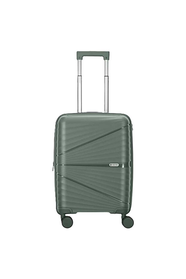 Hertford 66 cm Hard Trolley, 4 Wheels, Green