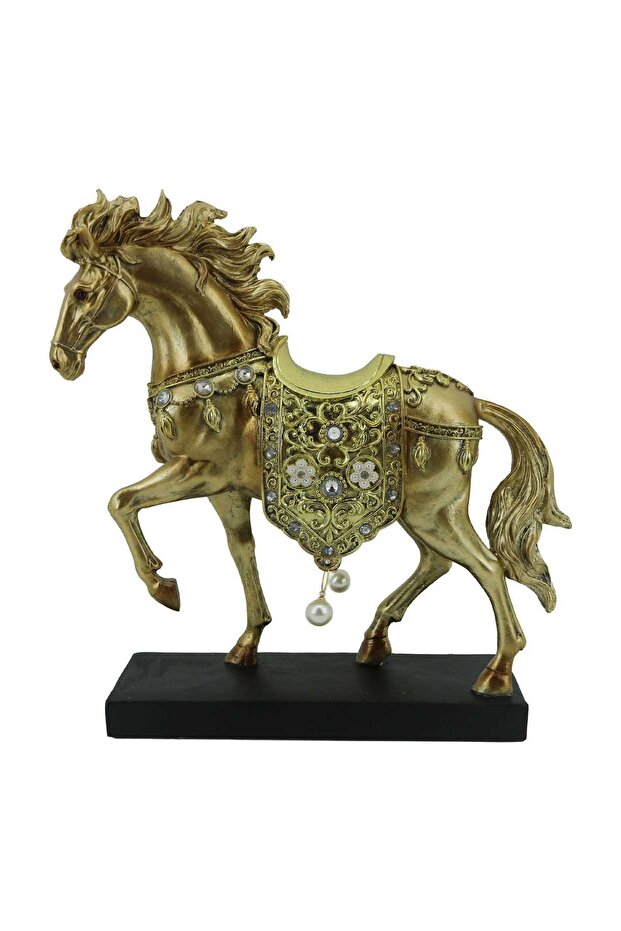 Tori Running Horse Decorative Figurine, Gold