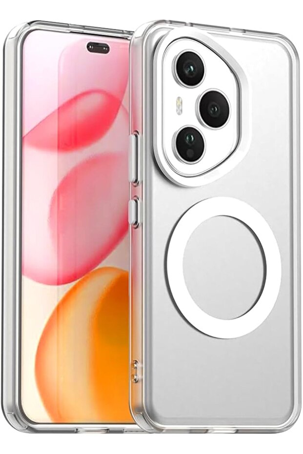 غطاء مغناطيسي لهاتف Honor 400 Pro: [متوافق مع MagSafe] غطاء هاتف شفاف غير لامع مقاوم للصدمات