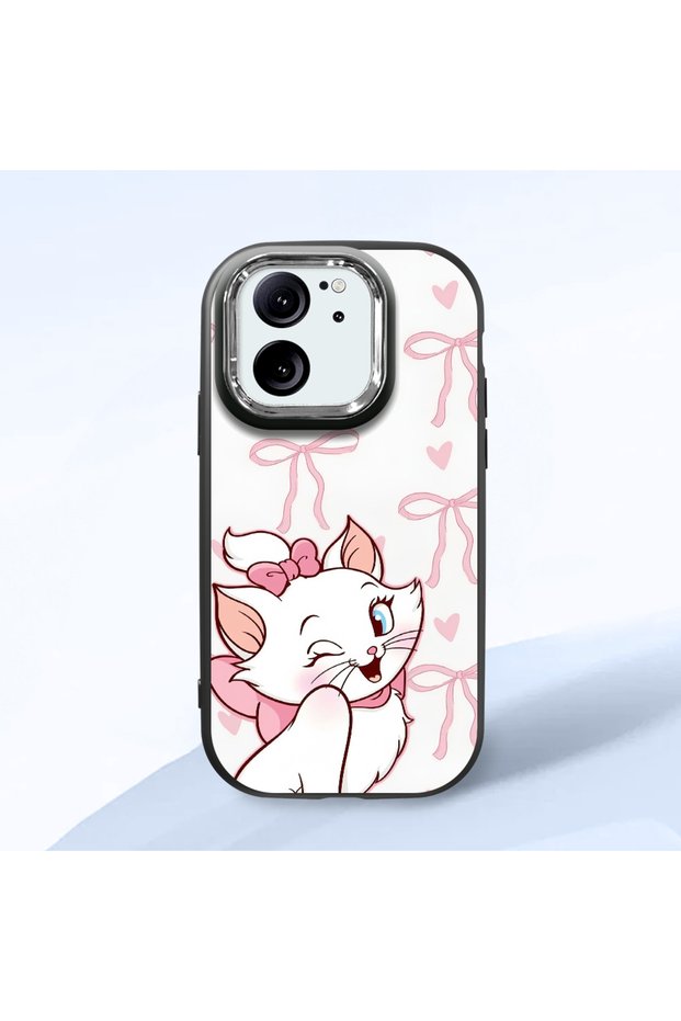 Mi 13t Compatible Case Camera Protector Black Cartoon Pattern Silicone Lover Couple Phone Case