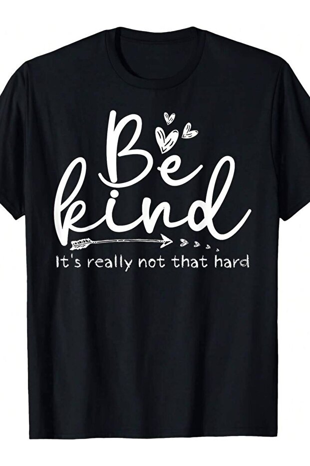 Inspirational Black Positive Message To Spread Kindness Men'S T-Shirt With Printed Pattern