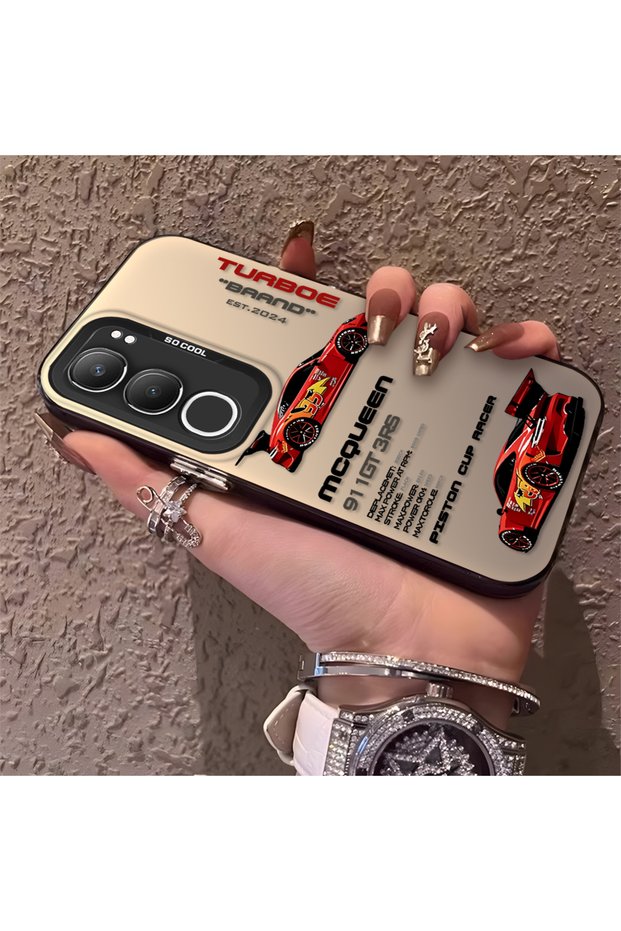 Vivo Y19S 4G/Y19S Pro Compatible Daily Use Compatible Trend Racing Car Case, Protective Cover