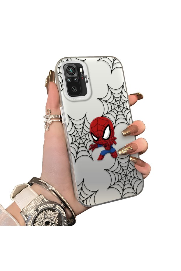 Xiaomi Poco M5S Compatible Hard Acrylic Back Silicone Edge Lens Protection Double Case