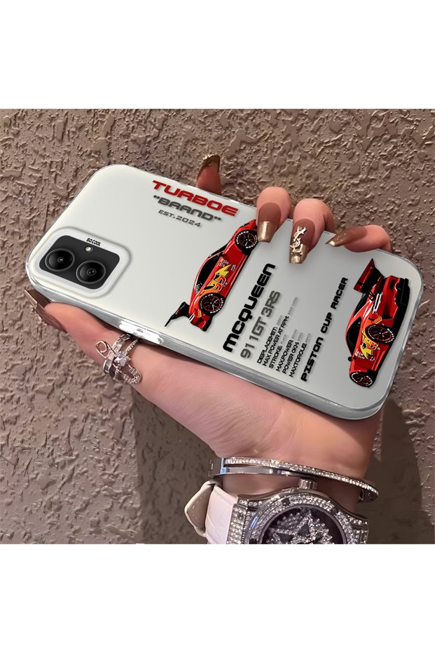 Samsung Galaxy A05 Compatible Daily Use Compatible Trend Racing Car Case, Protective Cover