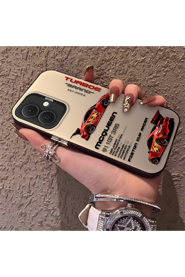 Tecno Spark Go 2 Compatible Daily Use Compatible Trend Racing Car Case, Protective Cover