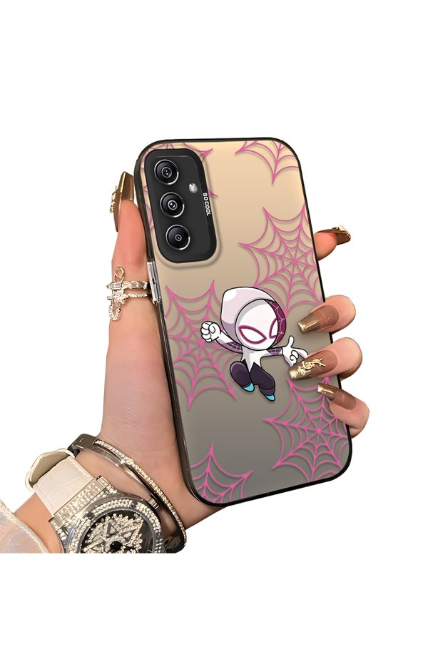 Samsung Galaxy M34 Compatible Hard Acrylic Back Silicone Edge Lens Protection Double Case